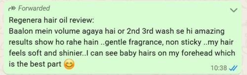 Regenera Hair Oil photo review